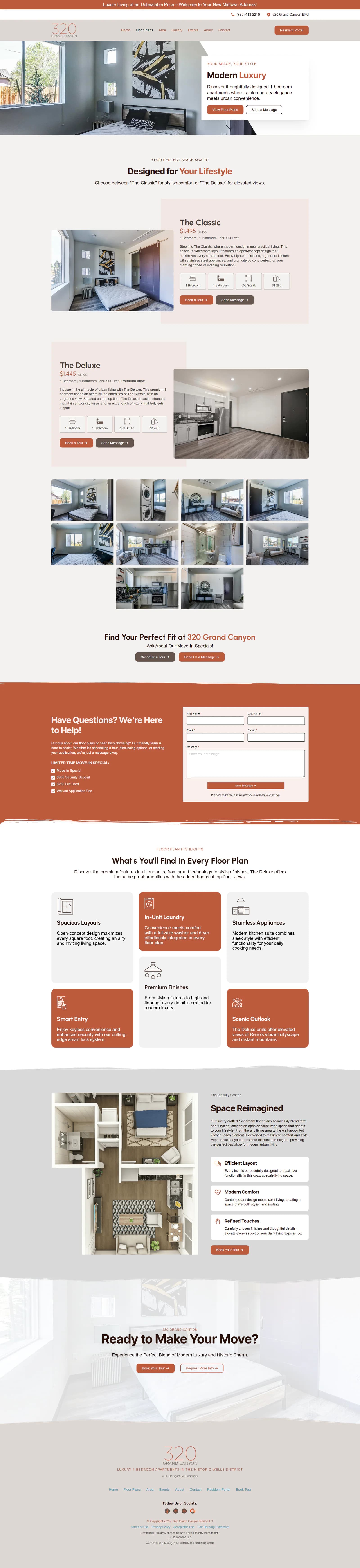 320 Grand Canyon floor plans page