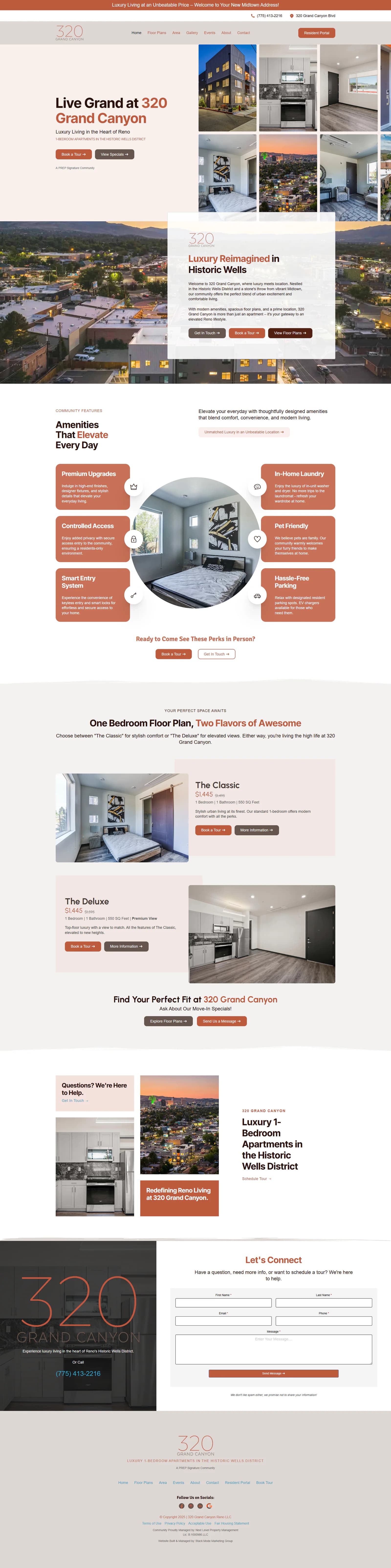 320 Grand Canyon website by Stack Mode