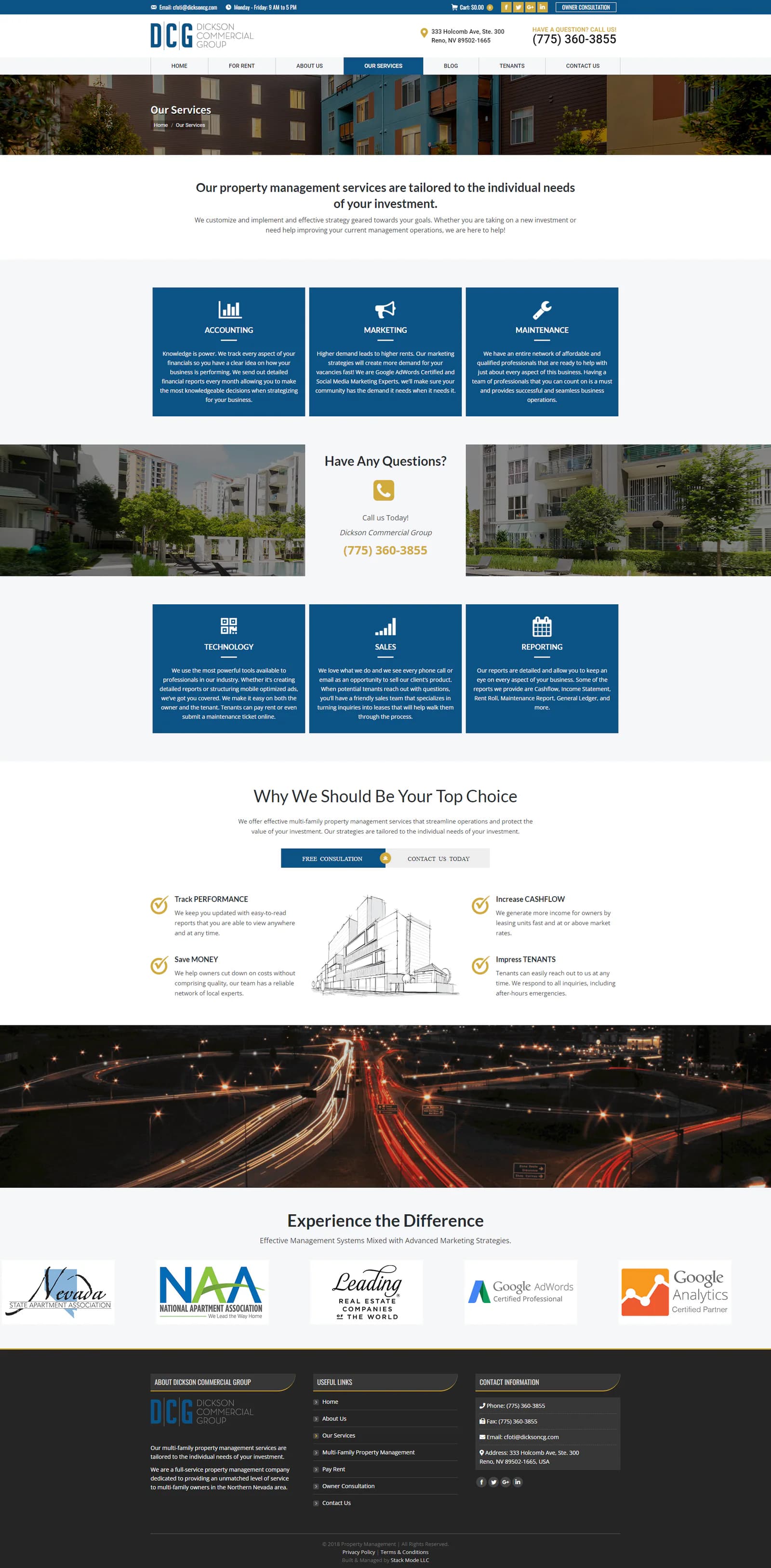 Dickson Commercial Group services page