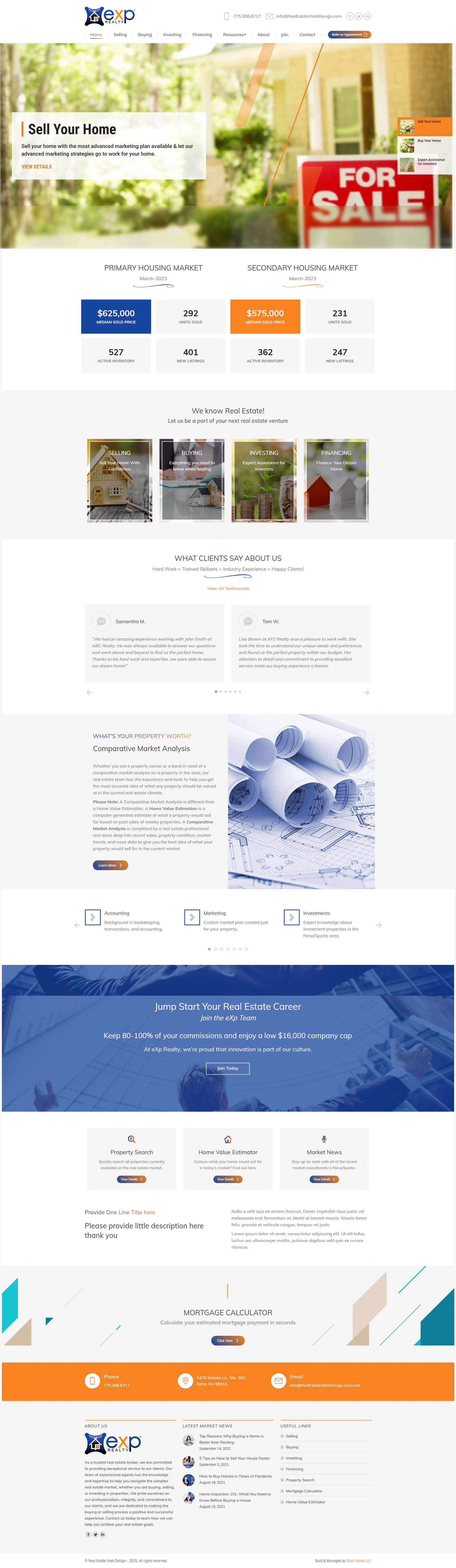 eXp Realty Agent Website website by Stack Mode