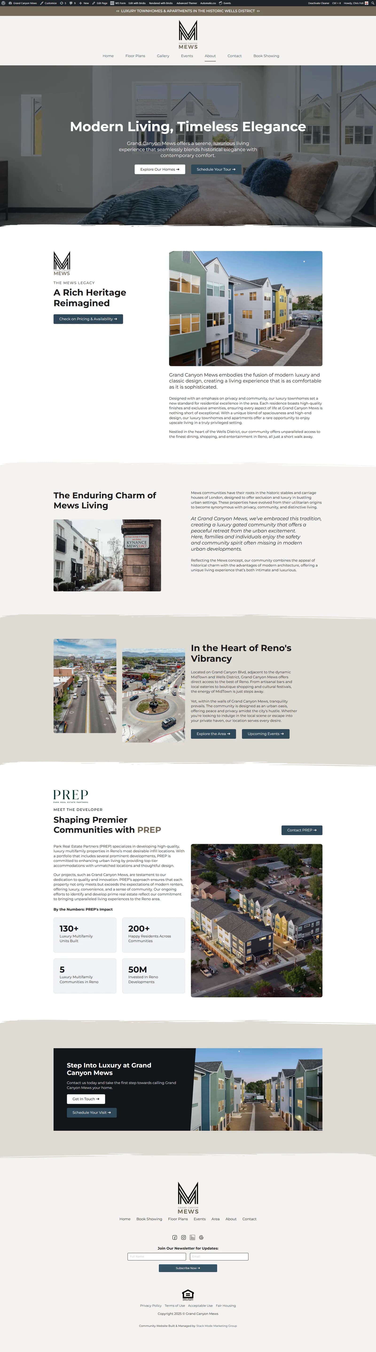 Grand Canyon Mews about page
