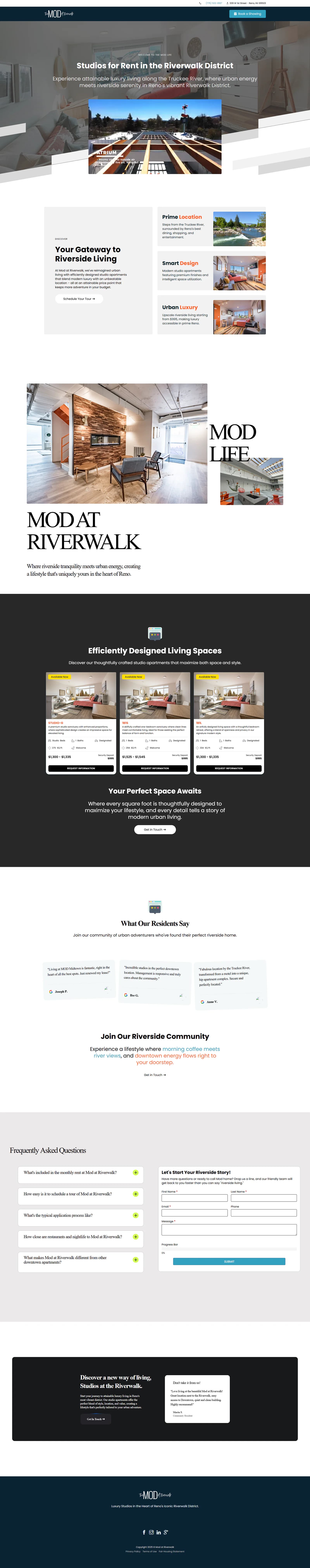 Mod at Riverwalk website by Stack Mode