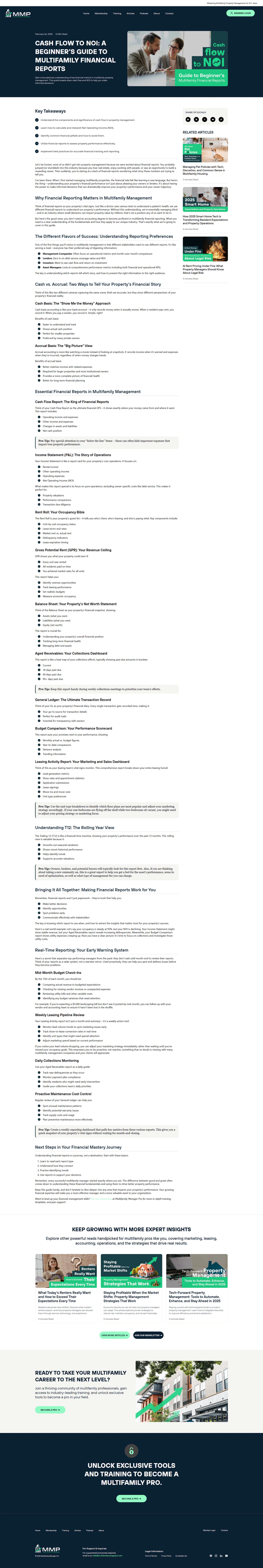 Multifamily Manager Pro article page