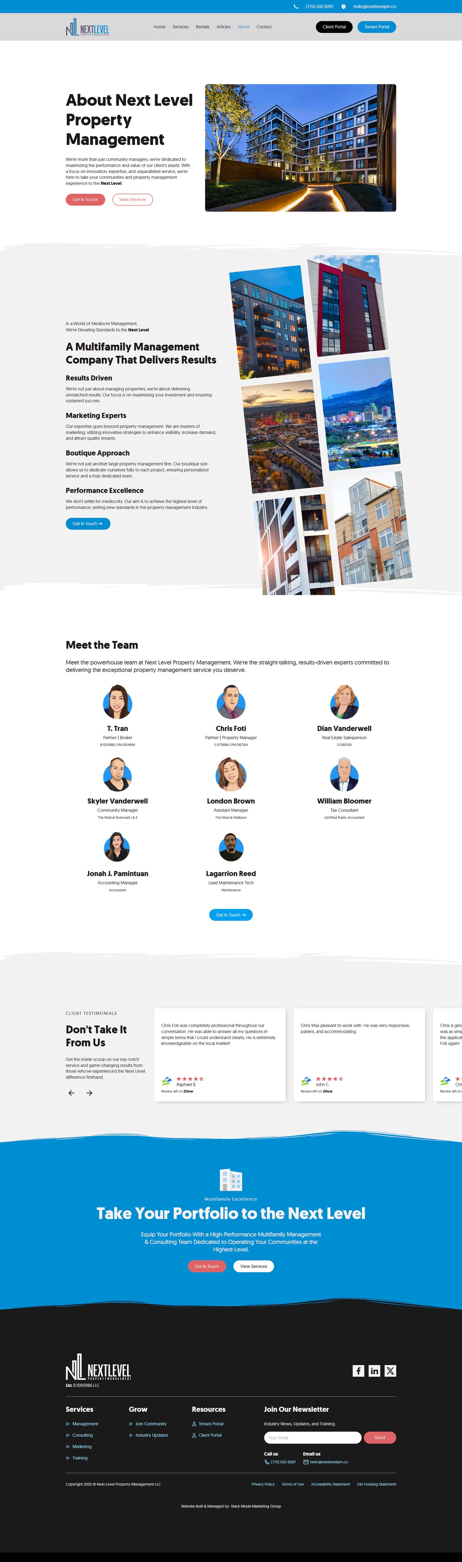 Next Level Property Management about page