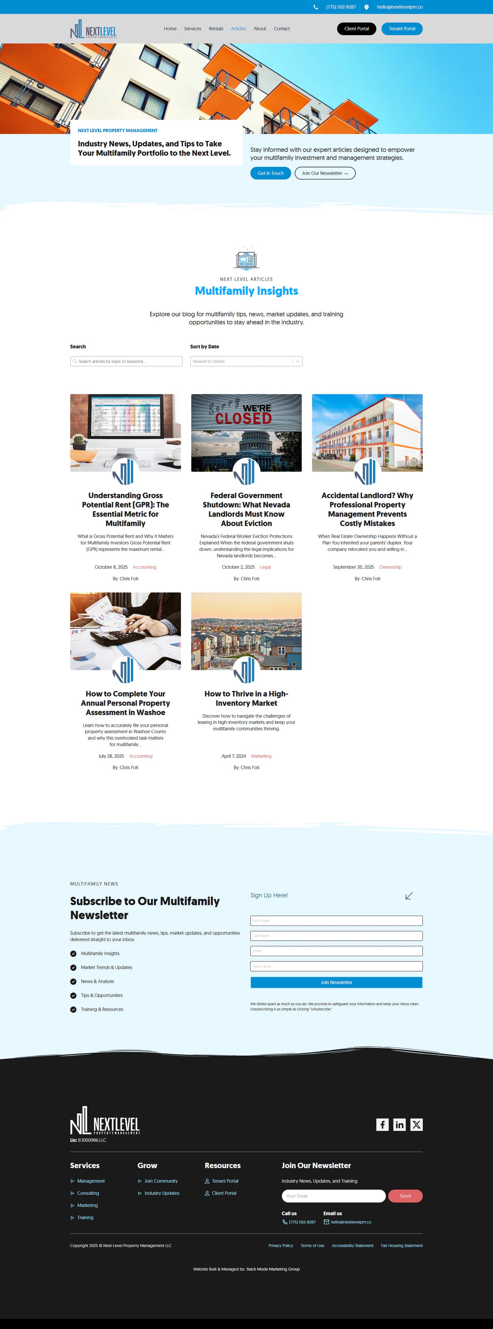 Next Level Property Management articles page