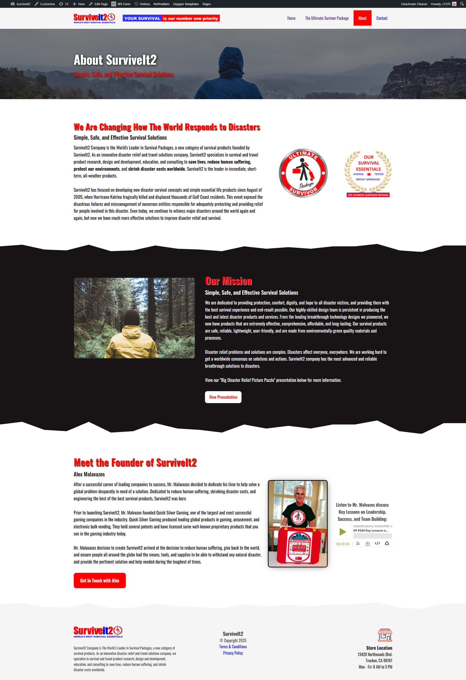SurviveIt2 about page