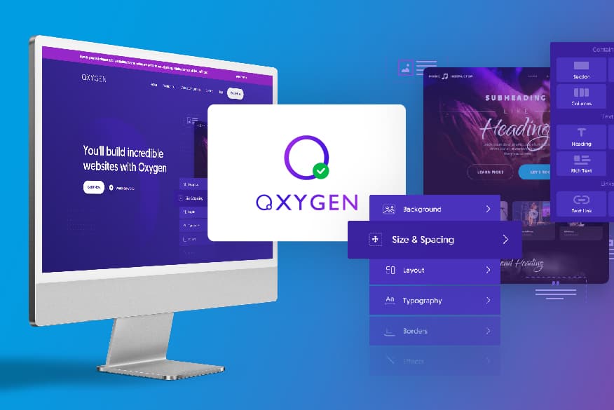 Oxygen Builder - WordPress Website Design - UI/UX developer PSD.