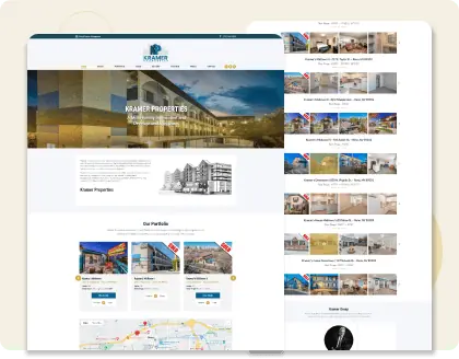 Web Design Project Snapshot for Kramer Properties