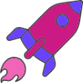 Rocket Take Off Icon