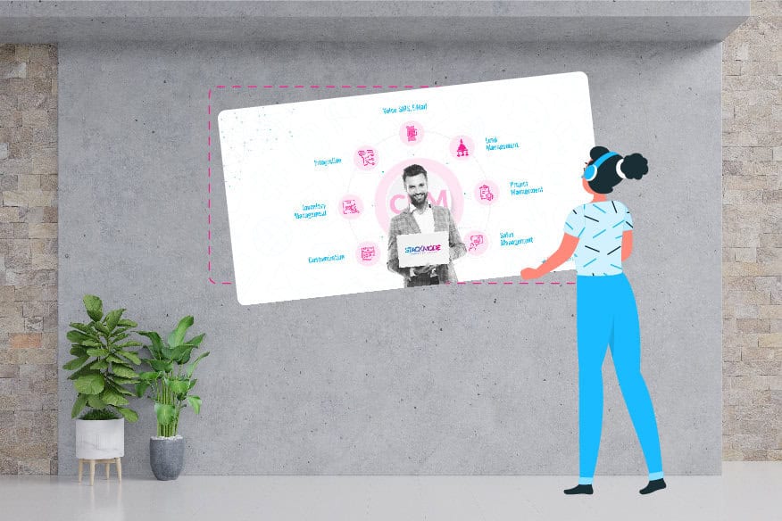 Modern digital marketing presentation focused on comprehensive SEO strategies by Stack Mode Marketing Group.