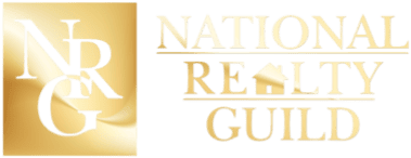 NATIONAL REALTY GUILD logo with sleek gold and black design, representing a professional real estate organization.