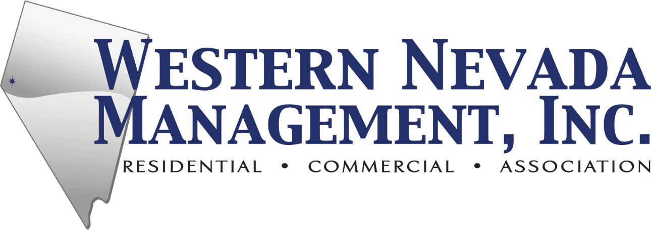 Western Nevada Management Inc logo with focus on residential, commercial, and association property management services.