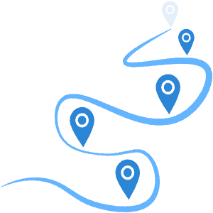 Pathway graphic illustrating strategic steps for effective digital marketing.