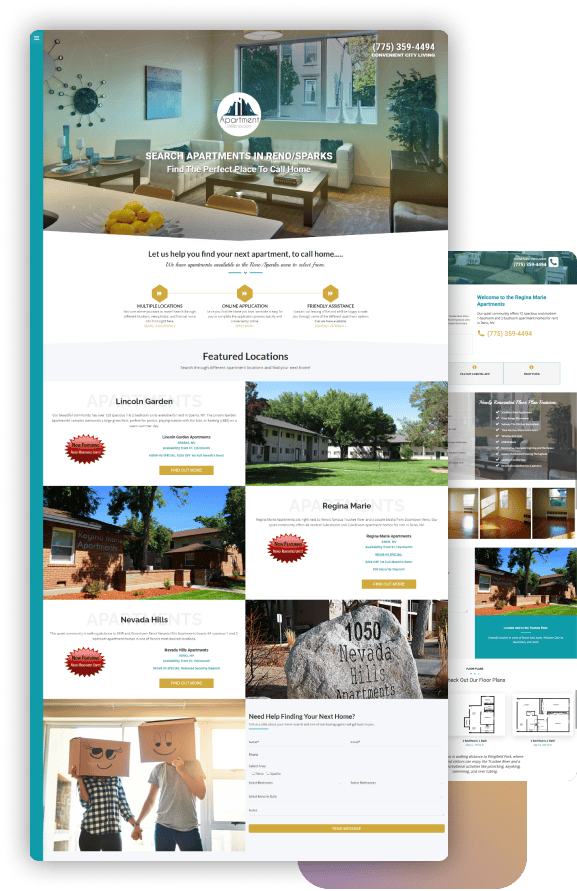 Web Design for Property Management Company Myan Management