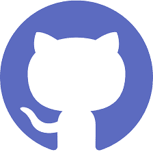 GitHub logo showing the iconic cat silhouette on a blue circular background, representing software development and collaborative coding.