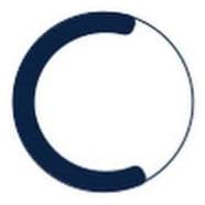 Alt text only: Modern logo design of Stack Mode Marketing Group featuring a sleek, minimalistic circle emblem in navy and white.