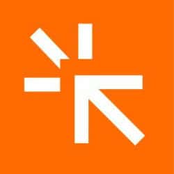 Arrow cursor icon on orange background, representing digital navigation and user interface.