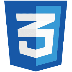 CSS3 logo on a white background, representing web development and styling.