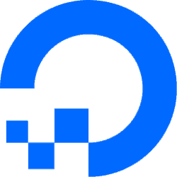 A modern, vibrant logo design featuring a blue circular shape with pixelated elements, representing digital marketing and branding services.