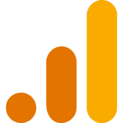 Graph showing upward growth with orange and yellow bars representing business success and marketing performance.