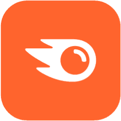 Speeding comet logo in orange and white, representing fast marketing solutions from Stack Mode Marketing Group.