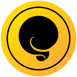 Aspirational logo of Stack Mode Marketing Group in yellow and black with modern, sleek design.