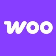 Alt text: Bright purple background with the white "Woo" logo, representing engaging digital marketing services for businesses.