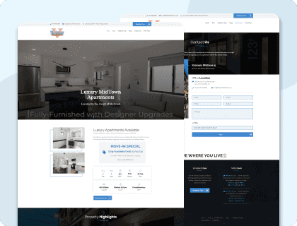 Modern luxury mid-town apartment interior showcasing stylish design, open-concept living space, and high-end appliances. Perfect for upscale urban living and real estate marketing.